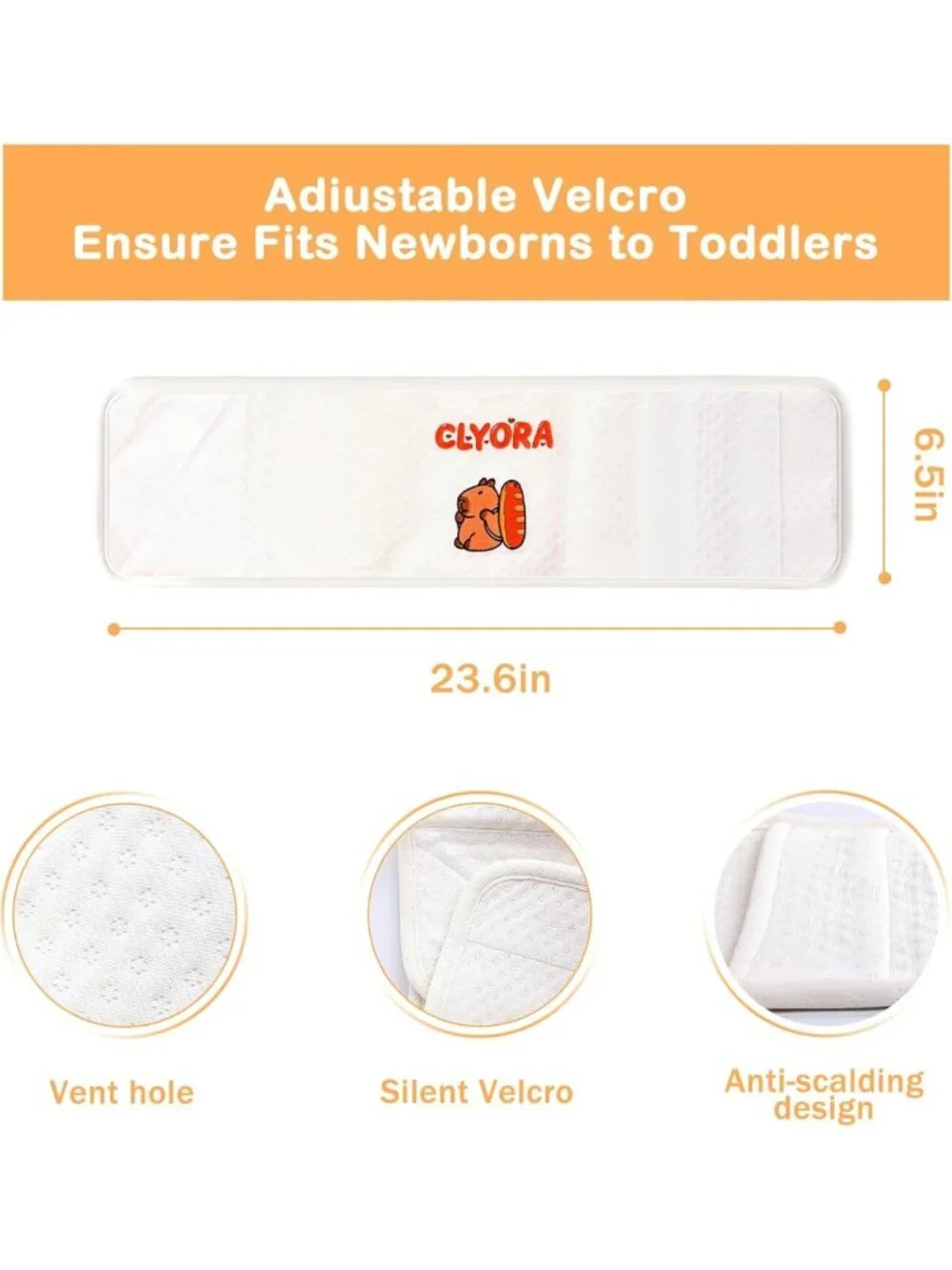 Heated Baby Belly Band for Colic Relief | Gentle Warmth Gripe Belt for Infants